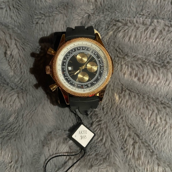 Akribos XXIV conqueror yellow gold watch - Picture 2 of 5